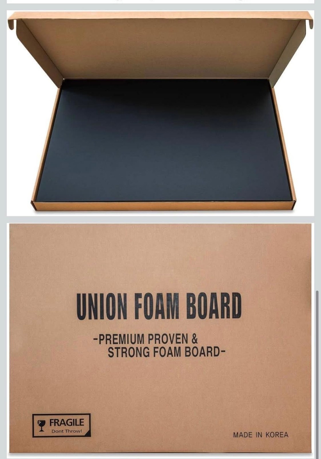 Union Premium Black Board 30 X 40 X 3/16″ 10-Pack Matte Finish High-Density