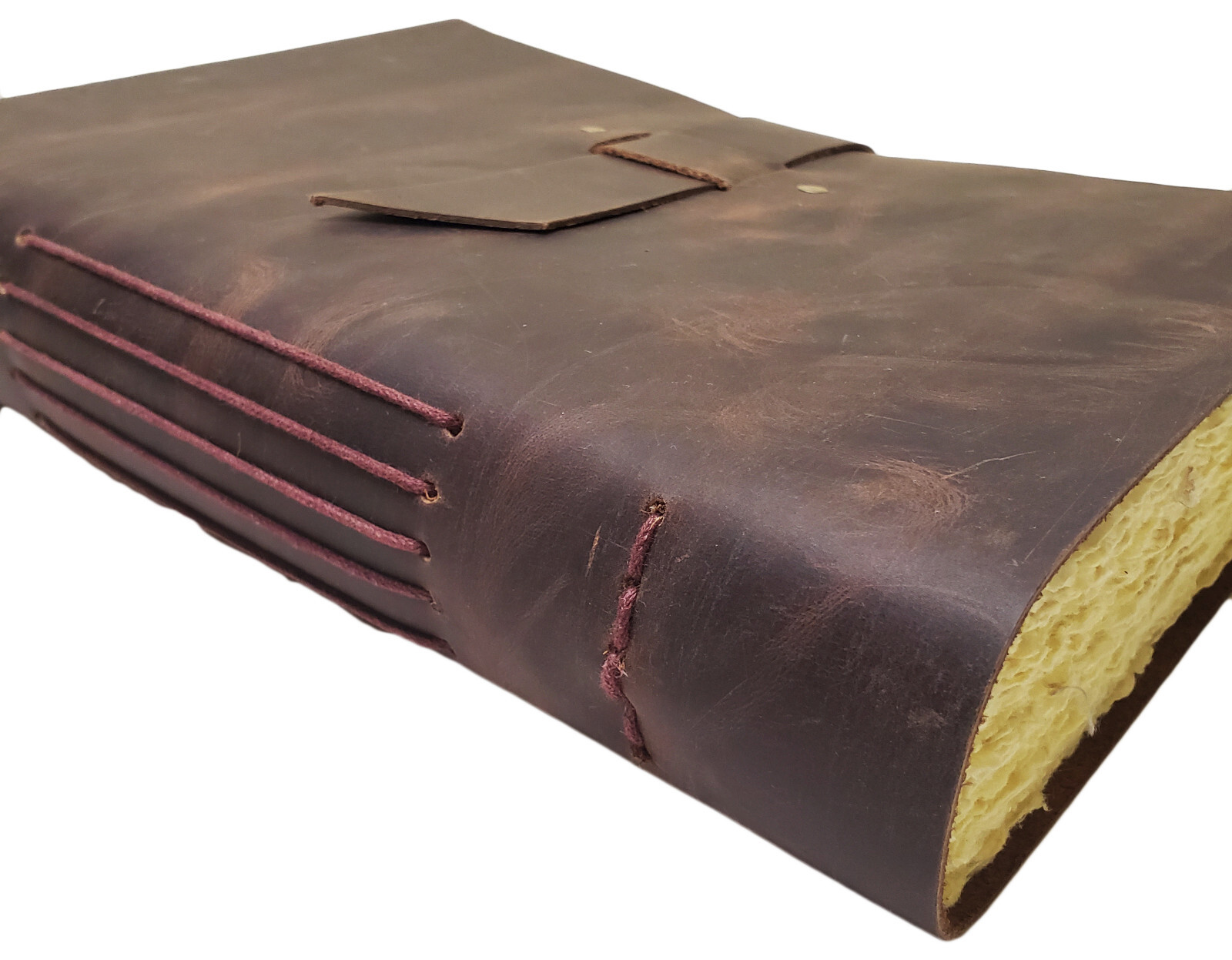 LARGE Vintage Leather Journal Diary Sketchbook Notebook Rustic Old World Style