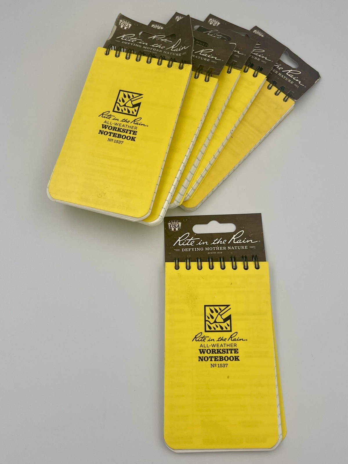 6 RITE IN THE RAIN Water Weatherproof Top Spiral Notebook 3×5″ Note Pad Paper