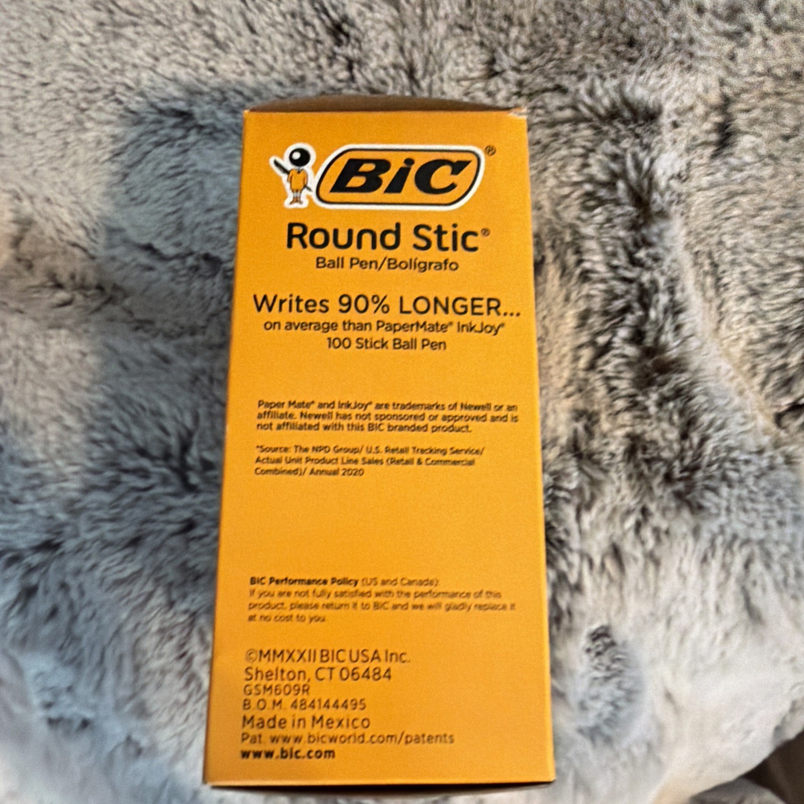 BIC Round Stic Xtra Life Ball Pen, Medium Point (1.0 mm), Black, 60-Count NIB