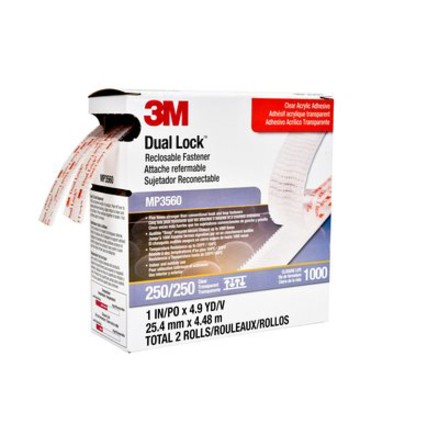 3M MP3560 Dual Lock Fastener 1″ x 5yd Clear Polypropylene