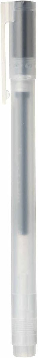 MUJI Gel Ink Ballpoint Pen Cap Type 10-Pieces Set, 0.38 mm NIB Size, Black