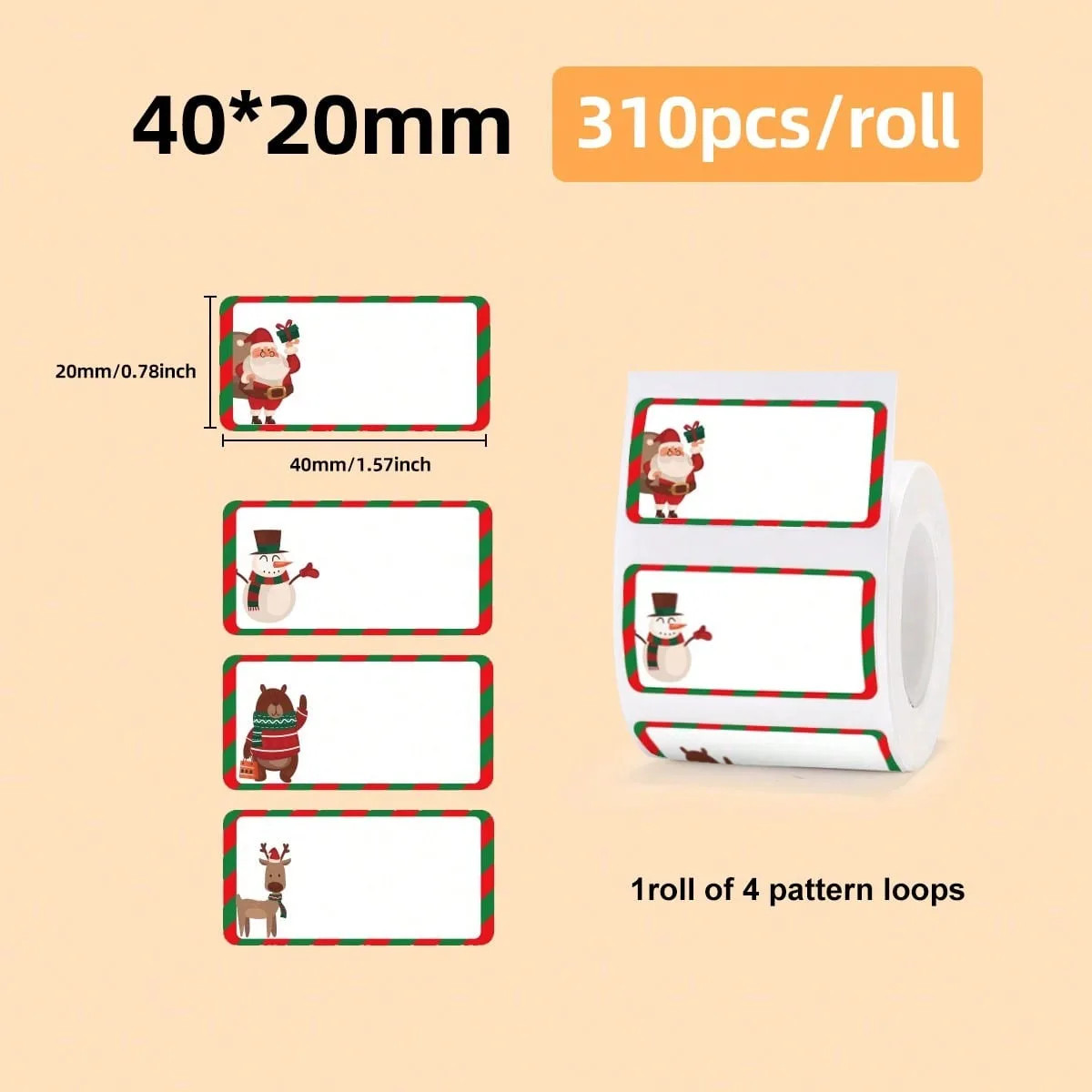 Thermal Label Sticker Paper Printable 20-50Mm Width Suitable for M110 /M120/P50