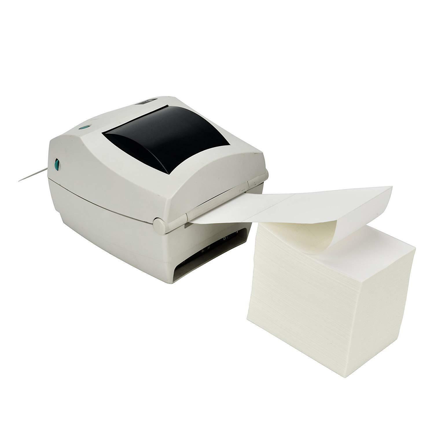 2000 4000 5000 8000 4×6 Fanfold Direct Thermal Shipping Labels Zebra 4″x6″