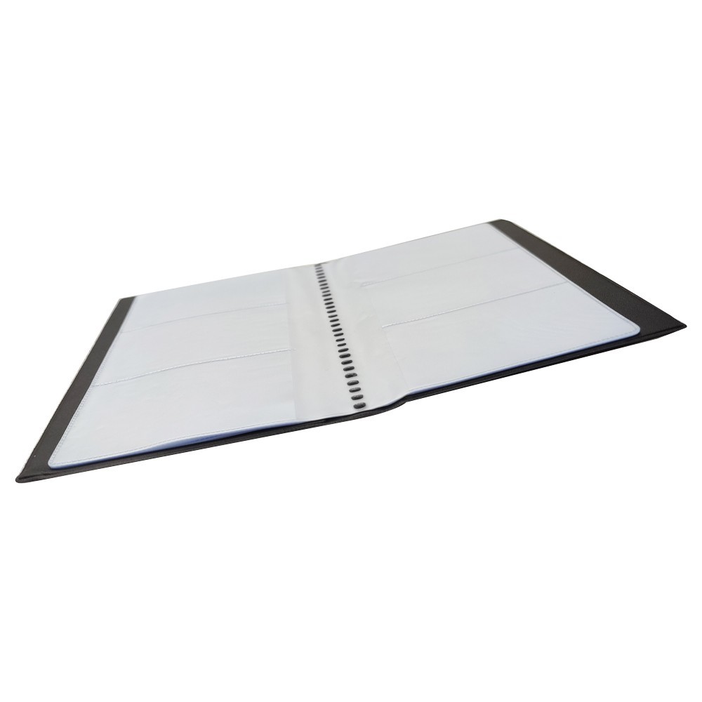 Hardcover Business Card Holder 120 Capacity Office Desk Organizer for Business