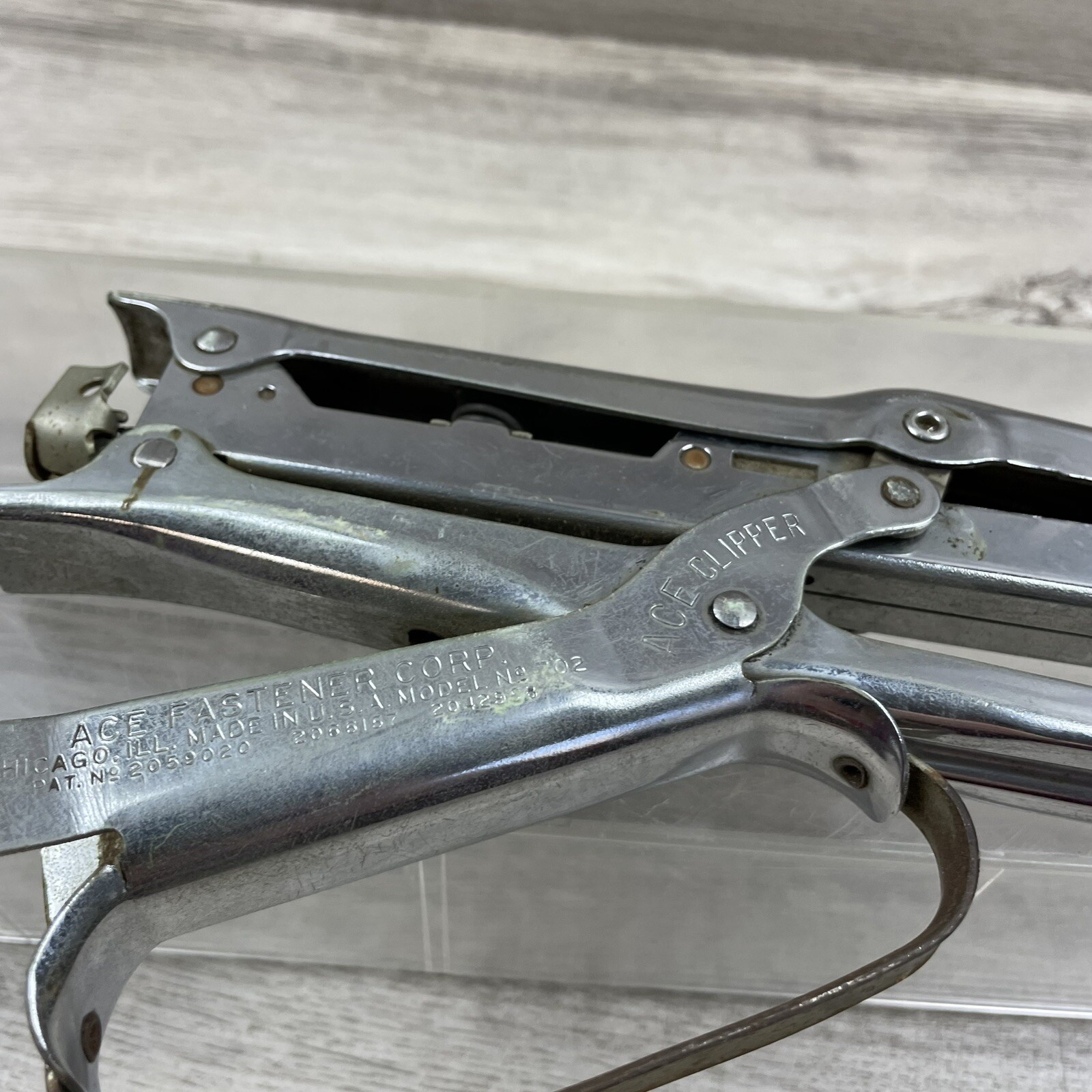 Vintage ACE Clipper Stapler No 700 Ace Fastener Corp. Plier Stapler