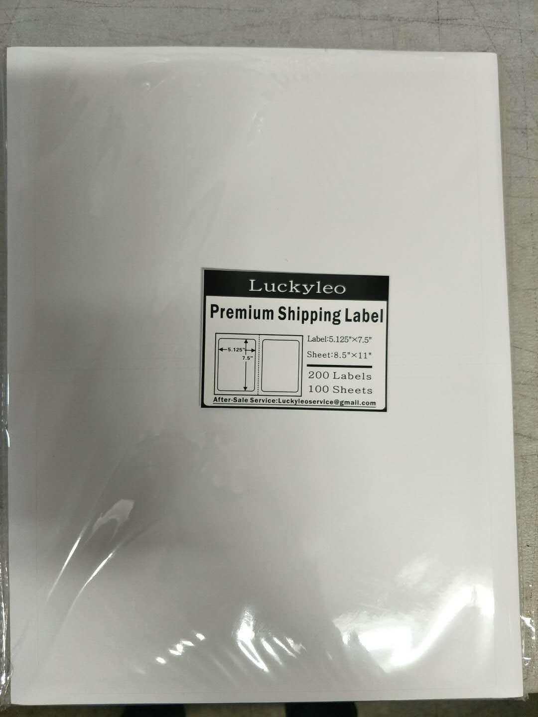 Perforated Round Corner 1000 half sheet 7.5″ x 5.125″ Shipping Labels LUCKYLEO