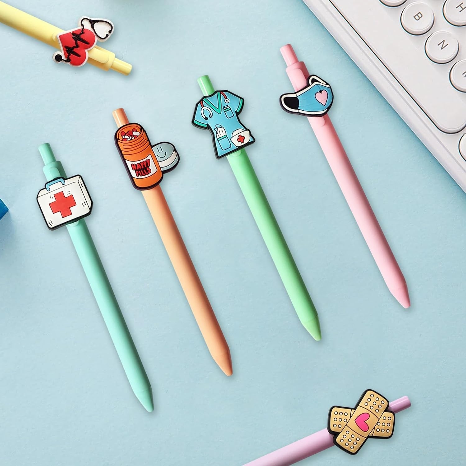 Cute Nurse Pens Funny Nurse Accessories for Work Aesthetic Gel Pen Black Ink …