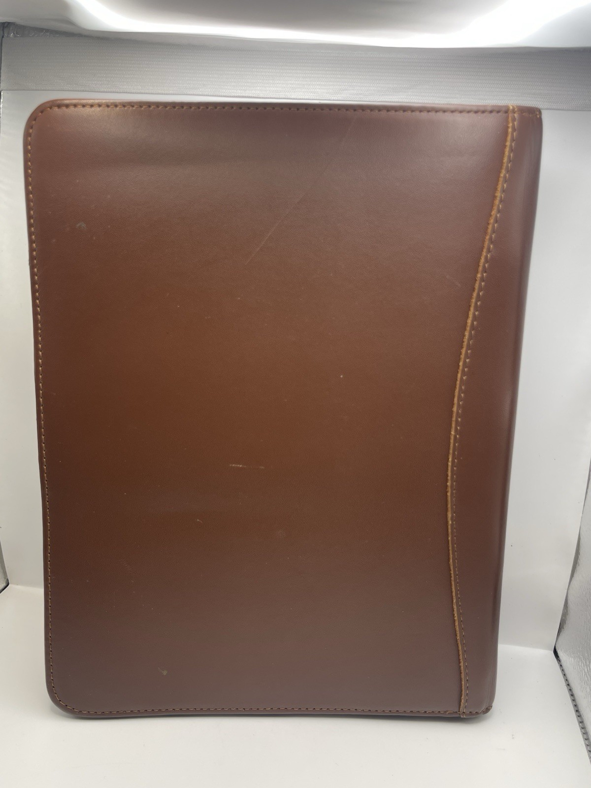 VTG Day Runner Genuine Leather Planner 3-Ring Binder Snap Close Full Size