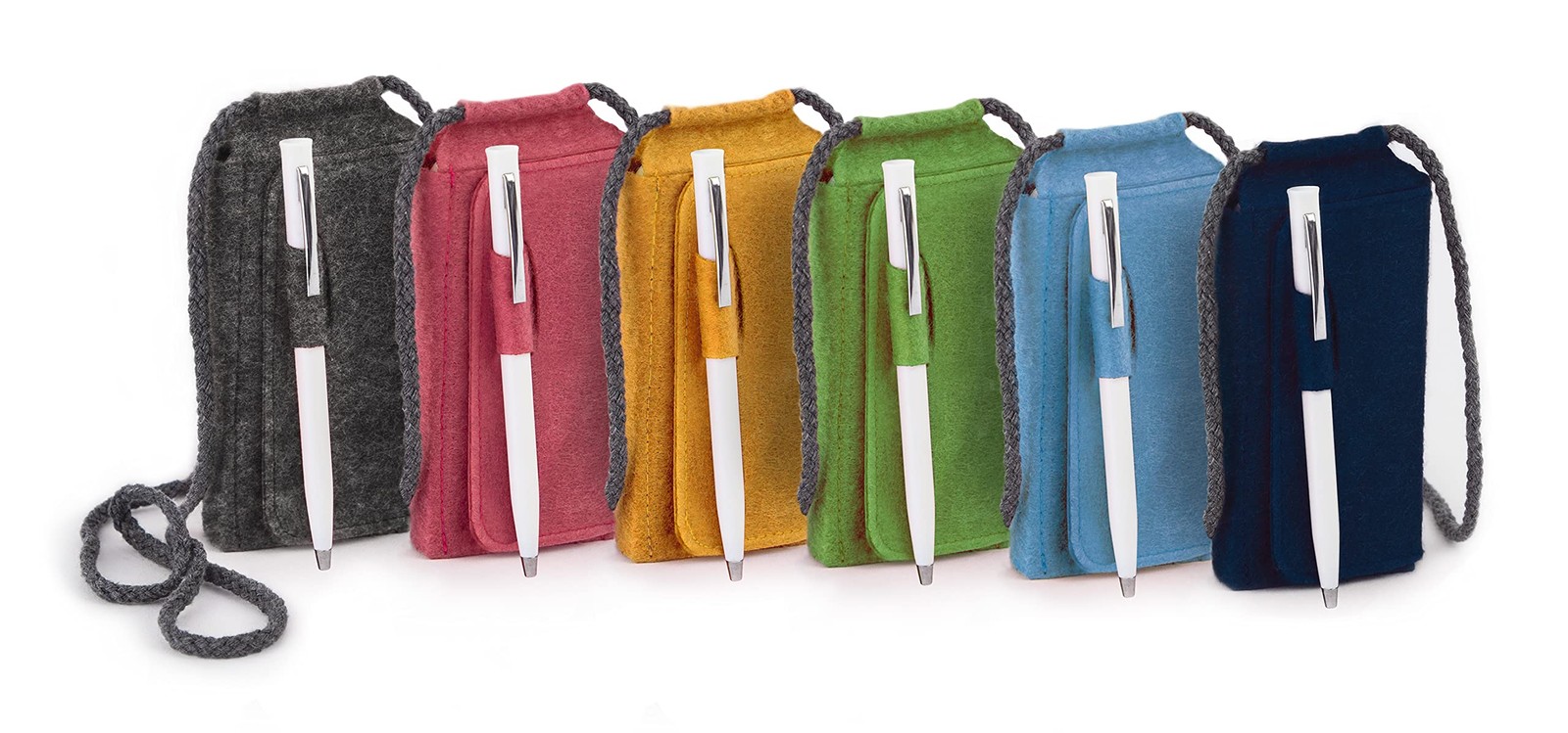 Mini Portable TOTE.PAD 5.5 x 2.5 Inch with Felt Case and Pen for Memos, Notes…