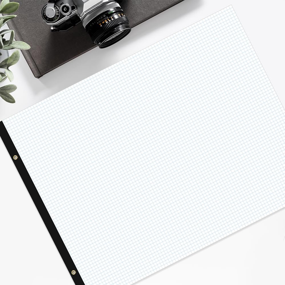Large Graph Paper – 22″ x 17″ Grid Paper, 50 Sheets/100 Pages, 4″x4″ Grid Pad