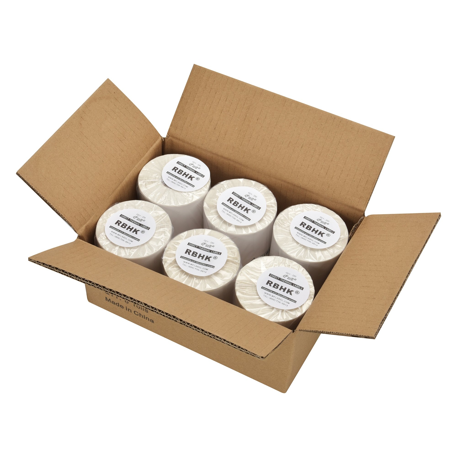 6 Rolls 4×6 Thermal Shipping Label 220 Per Roll Compatible Dymo 4XL 1744907
