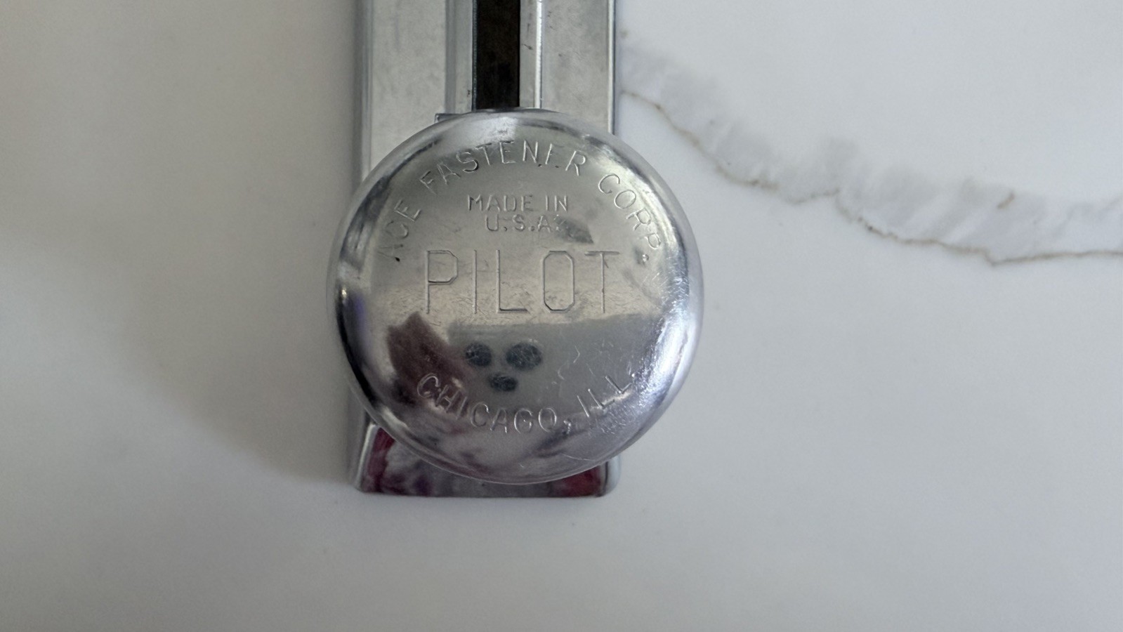 Working Vintage Pilot Stapler Ace Fastener Corp. Chicago USA Office Model 402