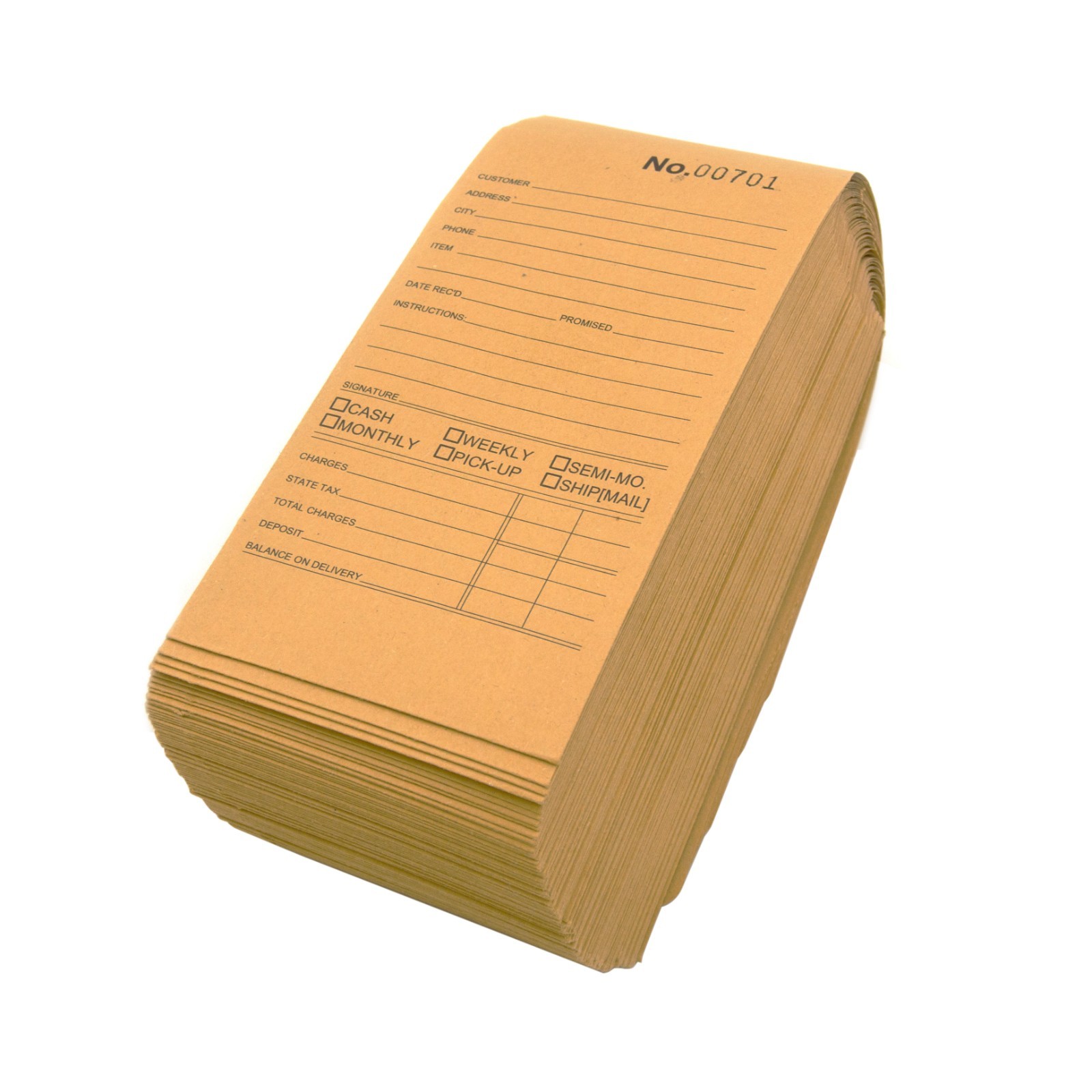 1000 Qty Tear-a-Way Repair Envelopes – Sequentially Numbered – Record…