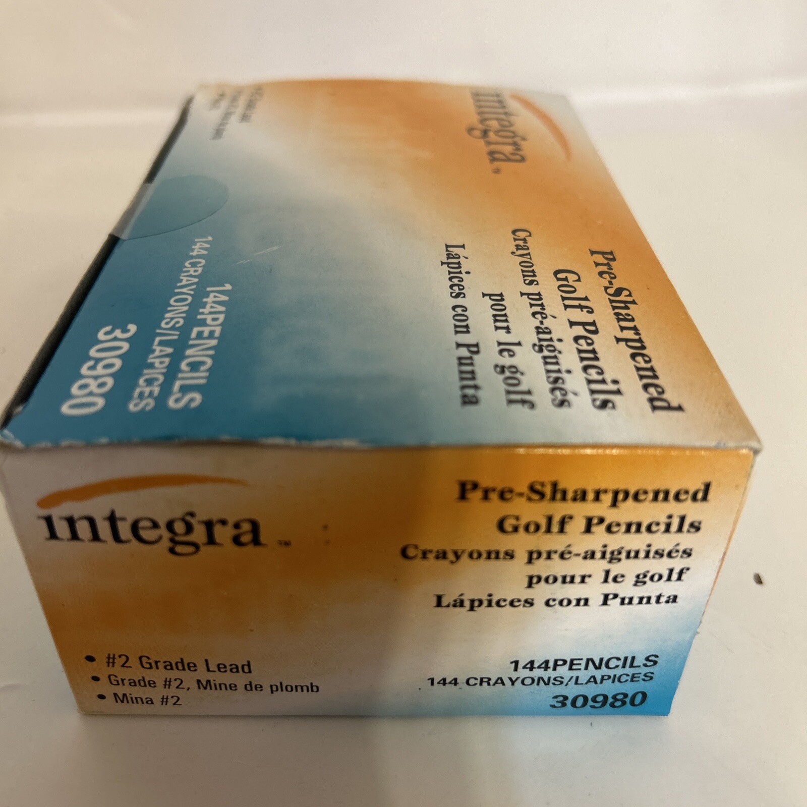 Golf Pencil, 3-1/2-Inch Pre Sharpened, 144/Box, Yellow (30980) #2 Grade Lead new