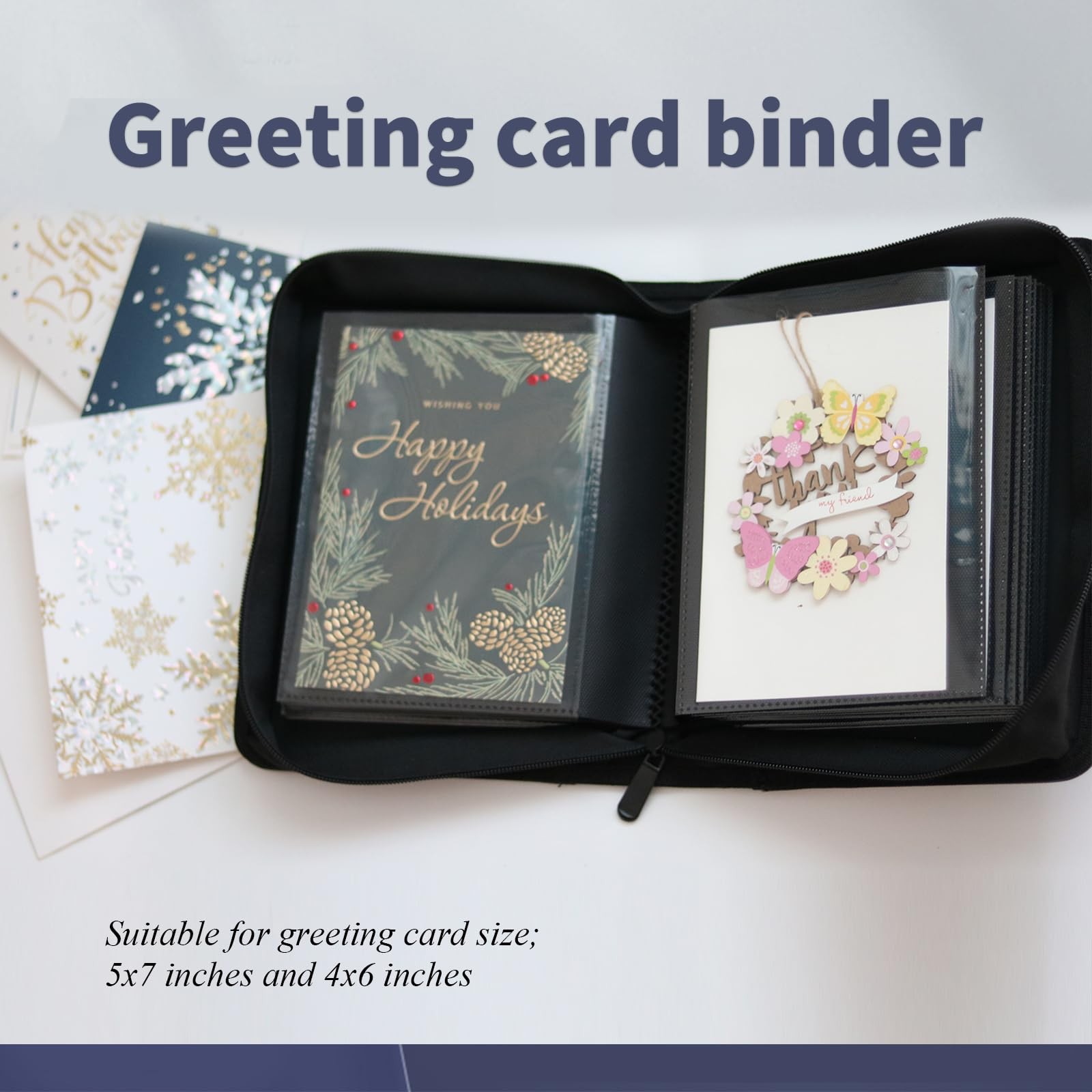 Greeting Card Binder Greeting Card Organizer Compatible Storage and Display 5