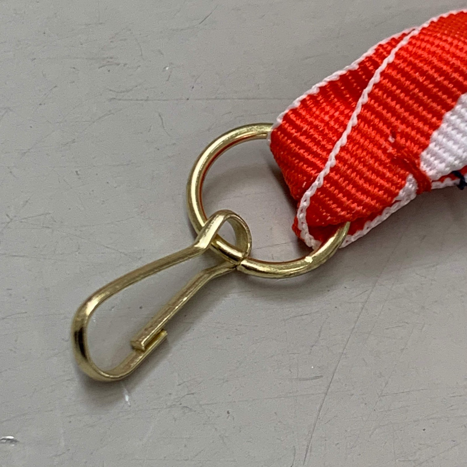 (100 PACK) Lanyard Red White Blue 17″ Gold Hook