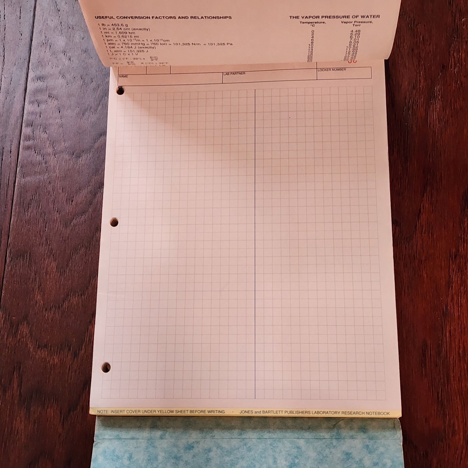 Vintage 1994 JONES BARTLETT Laboratory Research Notebook 100 Duplicate Sets
