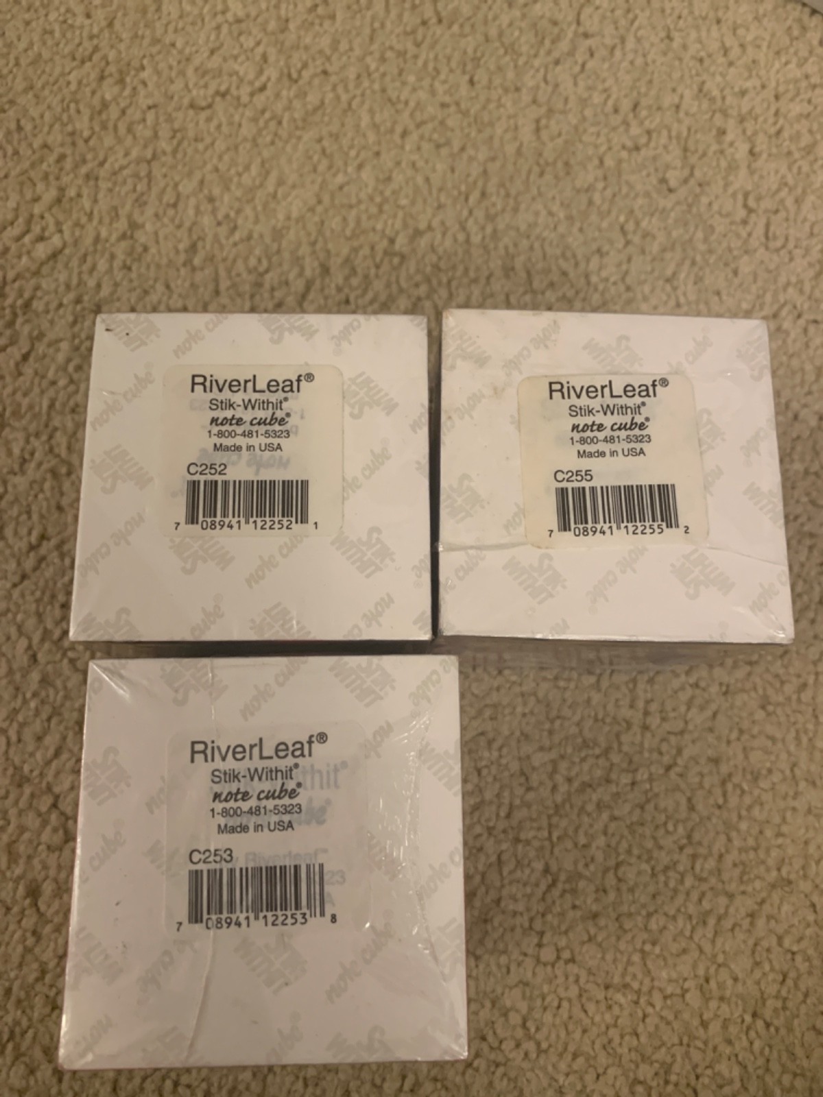 NWT Lot of 3 Vintage Riverleaf Self Stik Notes, Statue of Liberty, Firemen etc