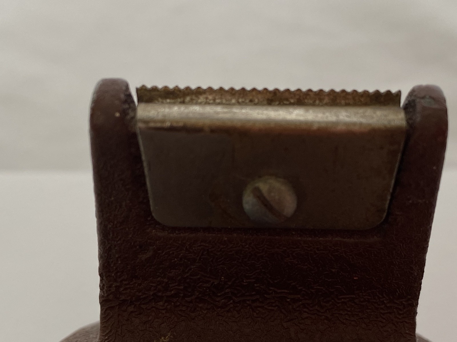 Vintage Scotch 3M Cast Iron Tape Dispenser Heavy Desk Top Brown USA