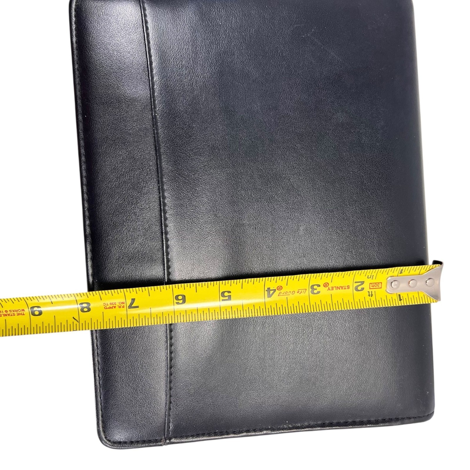 Vtg Day Runner Classic Black Planner Binder Zipper 3 Ring Insert Monthly Tabs