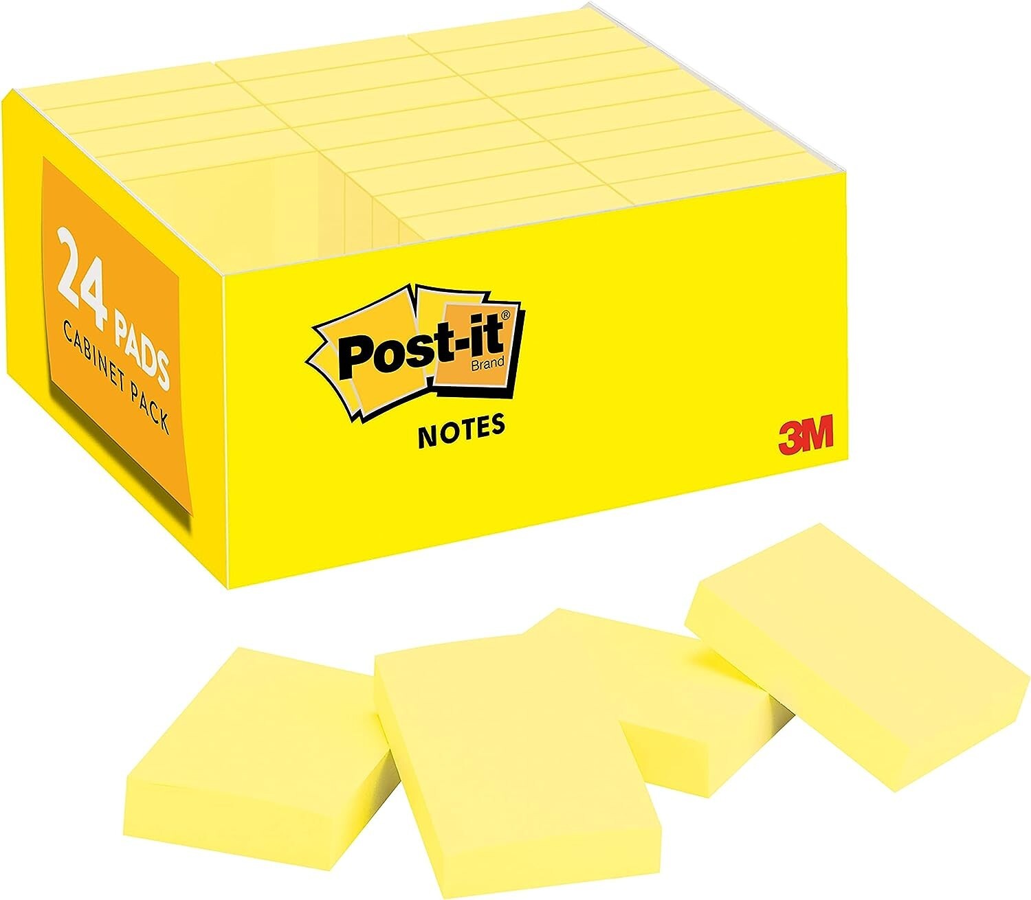 Post-it Mini Notes 1 3/8 x 1 7/8 in 24 Pads The Original Post-it Note