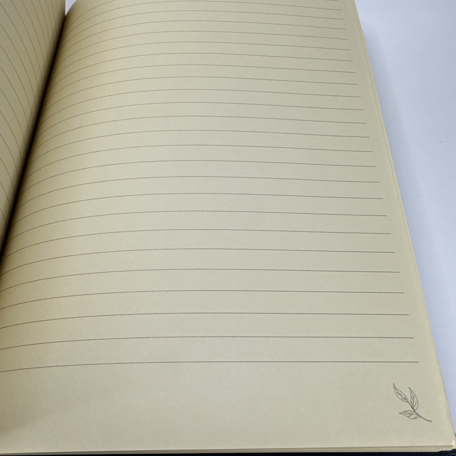 Flower Journal/ Notebook Navy Blue Faux Leather Lined Paper Beautiful Journal