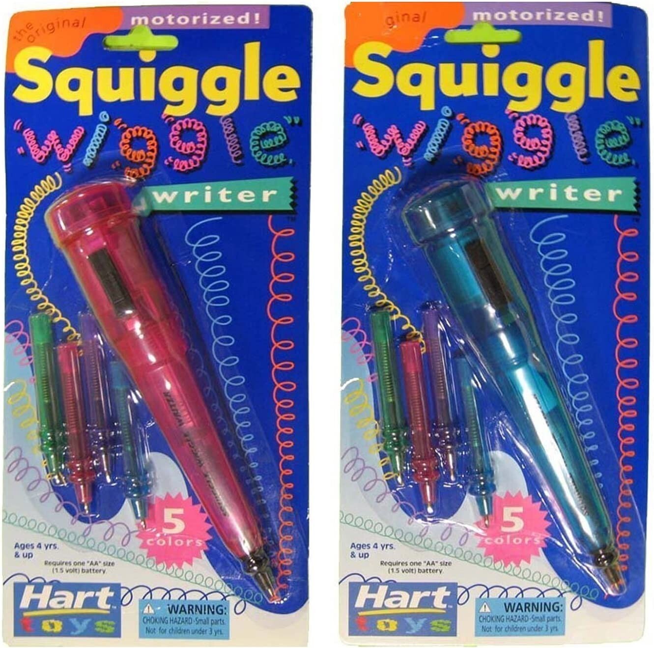 Squiggle Wiggle Writer – The Original Vibrating Motorized Pen – 2 Pack