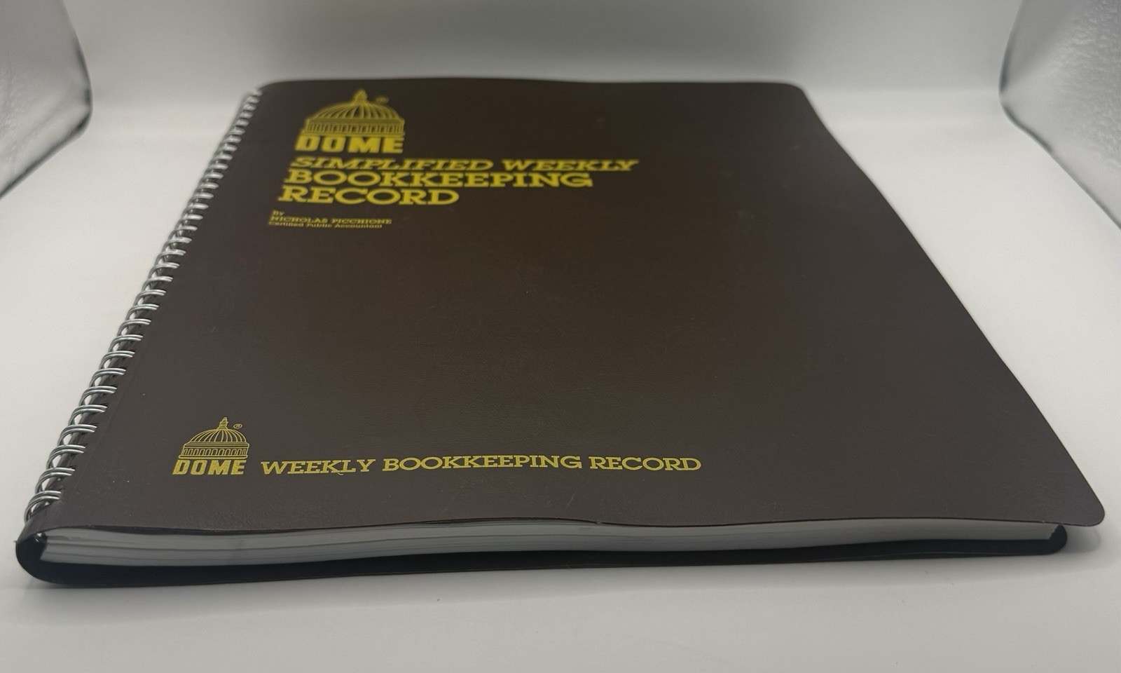 Dome DOM600 Bookkeeping Record Book Weekly 128 Pages 9 x11 Inches not written in