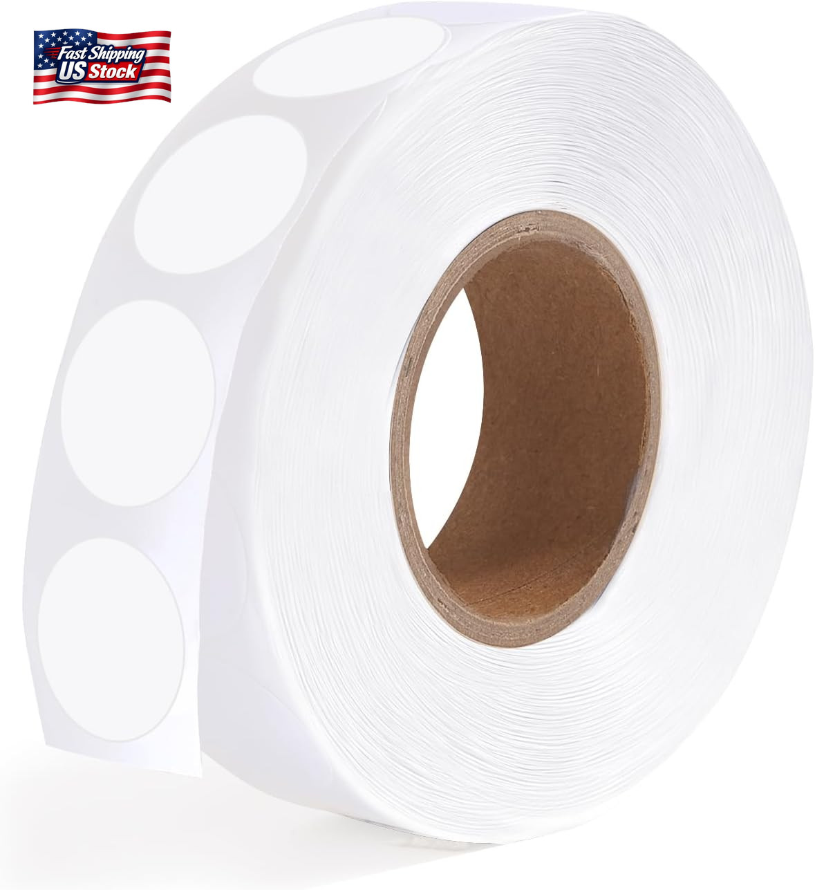 1000 PCS Dot Stickers 1/2 Inch Circle Small round Coding Labels, Blank White Col