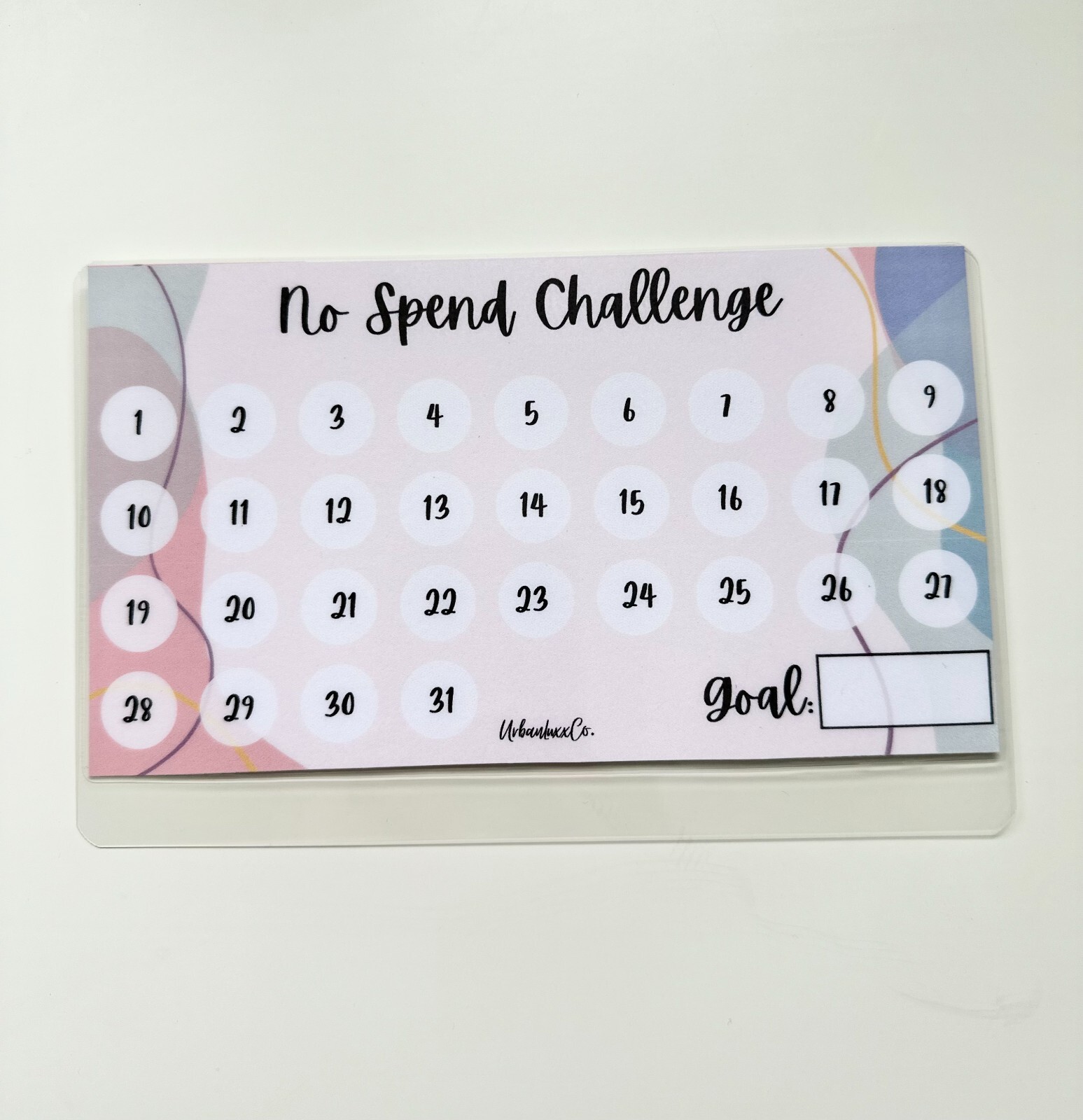 No Spend Savings Challenge Laminated Cash Envelope Budget Tracking You Pick