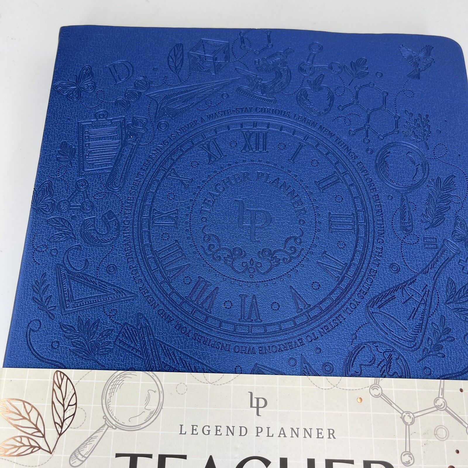 Legend Planner Undated 1 Year Weekly Monthly Planner Blue 7 Period Layout READ