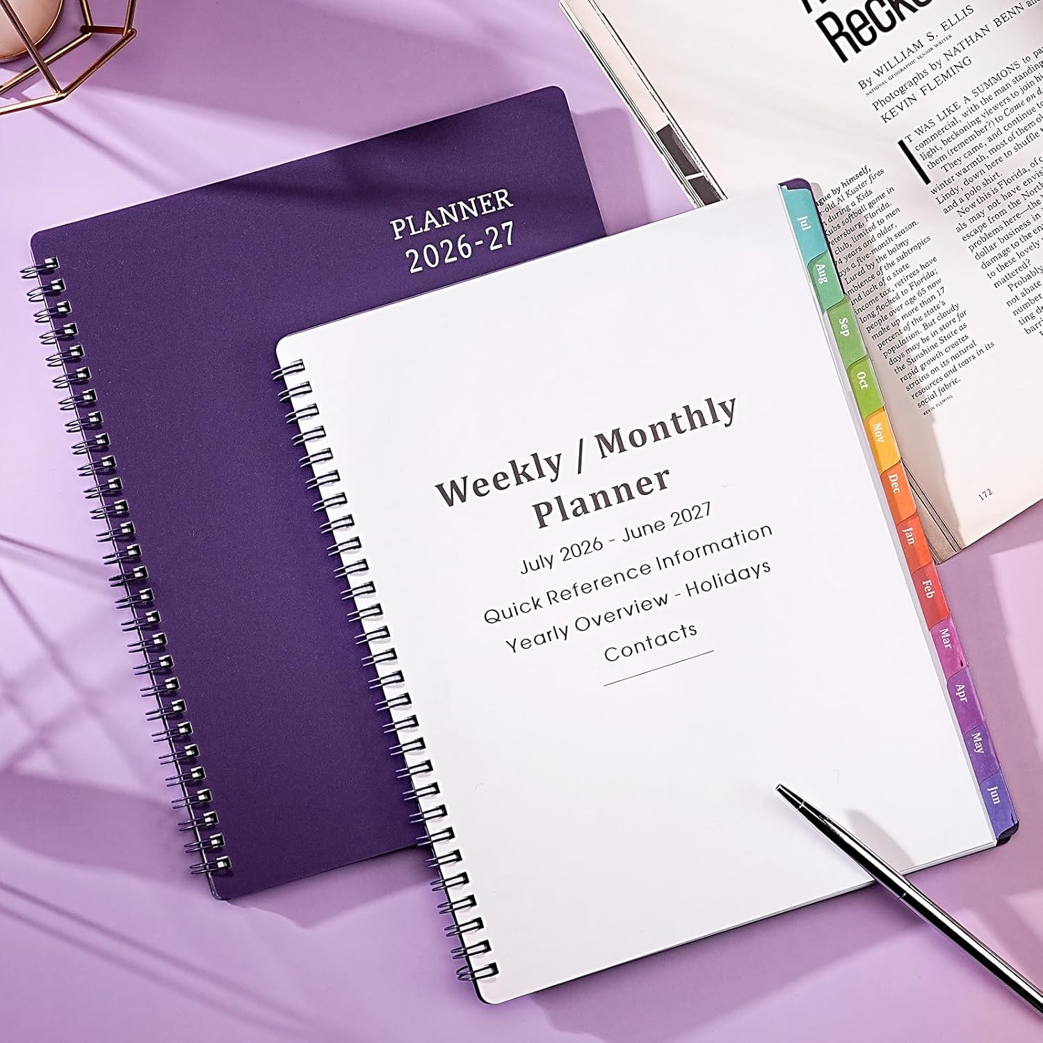 Planner 2026-2027 – Academic Planner from July 2026 – June 2027, 8″ x 10″, Ca…