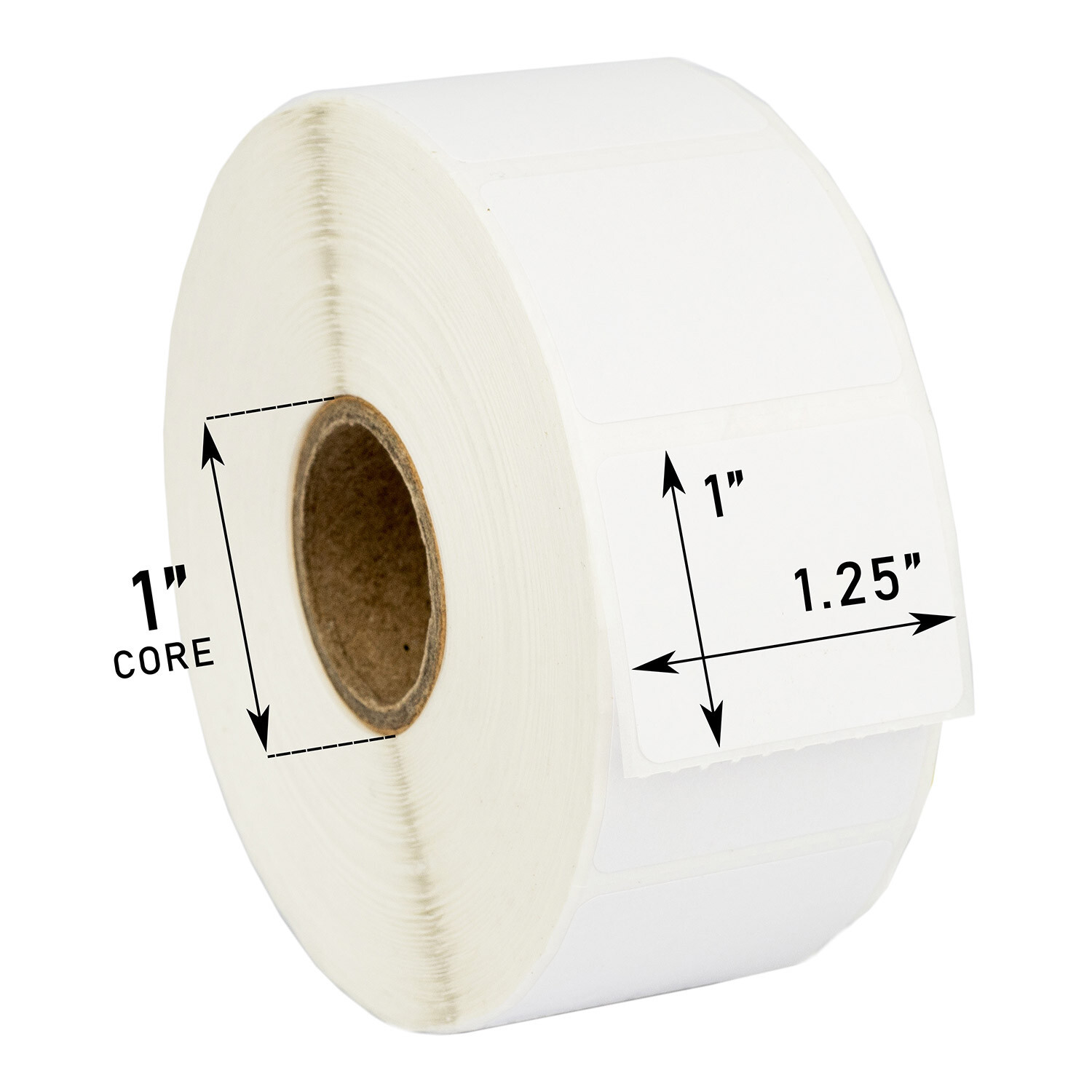 ZEBRA / ELTRON 1.25×1 (1-1/4″ x 1″) Direct Thermal Labels – (1) Roll of 1380