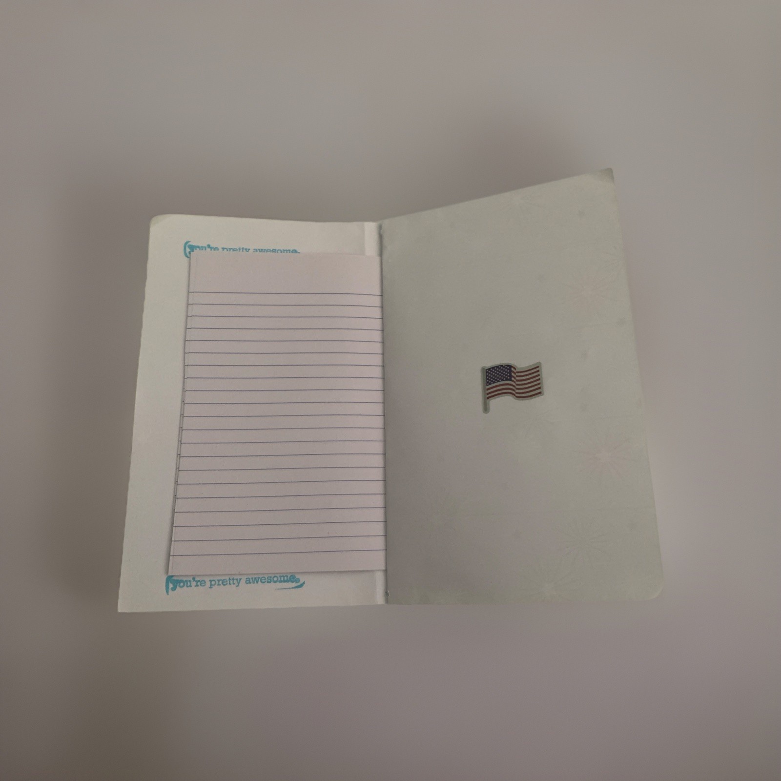 4th of July Handmade Pocket Journal – Red, White, and Blue Fireworks Notebook