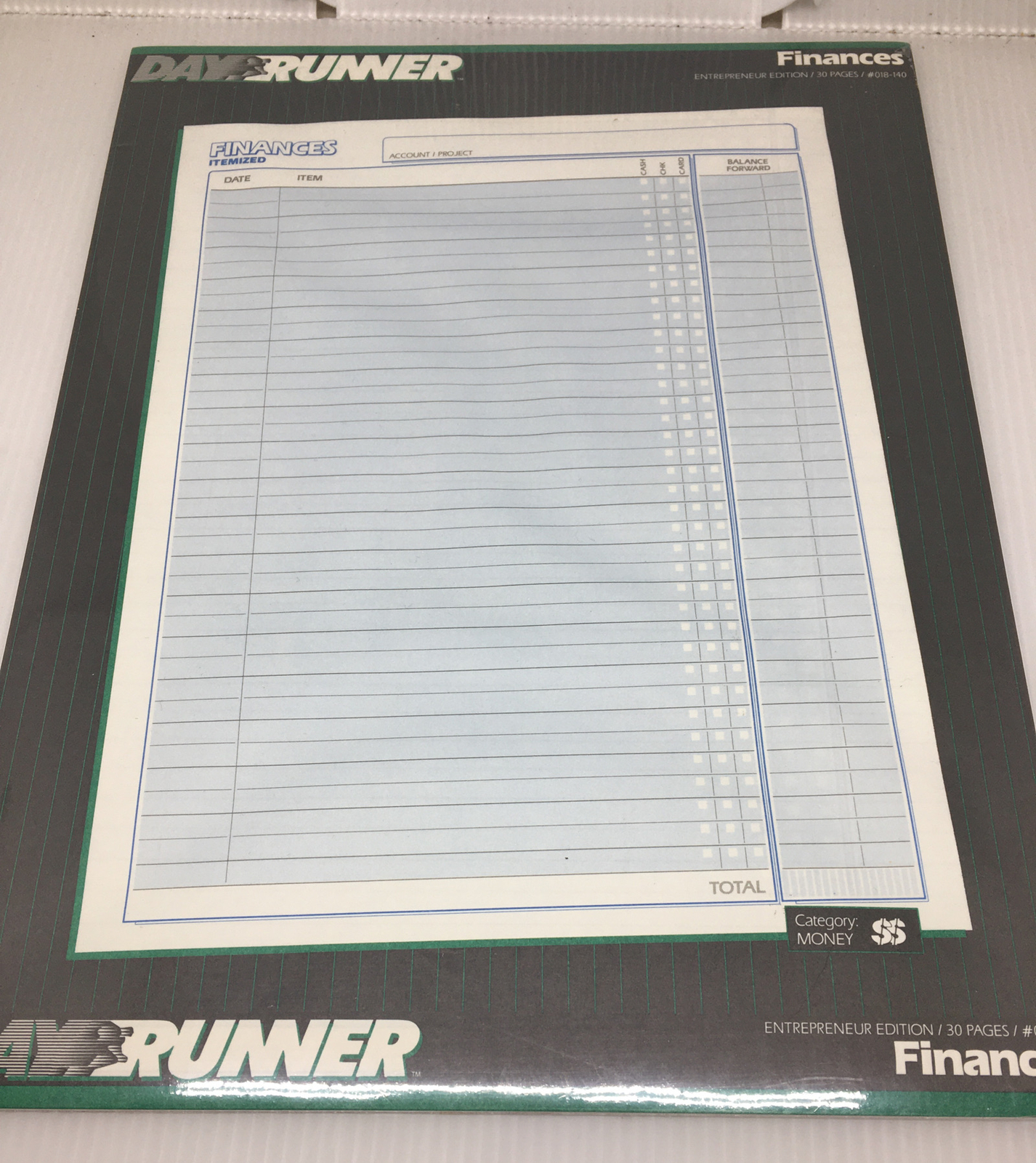 Day Runner Finances 3 ring-Entrepreneur Edition #018-140, 30 pages per pack