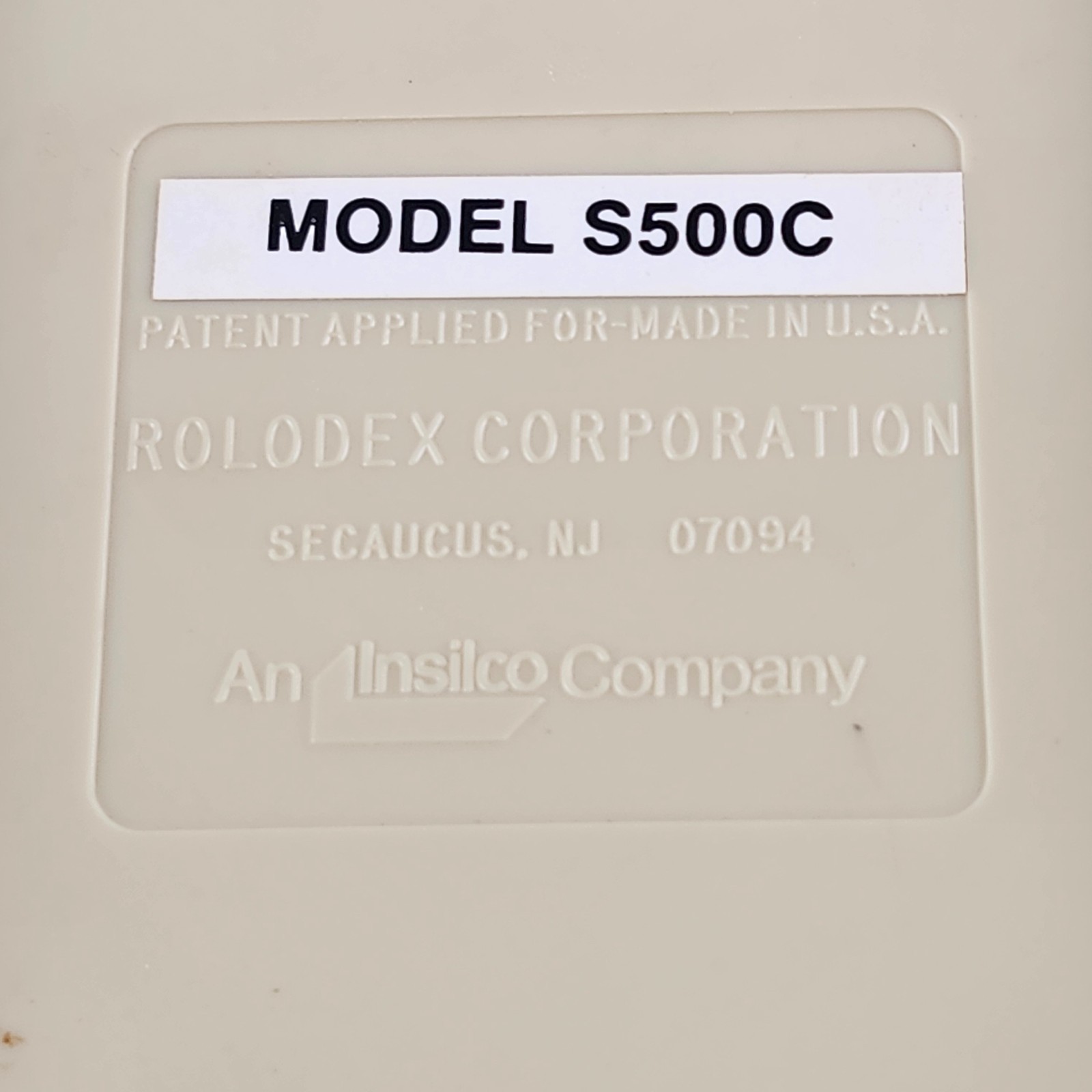 Vintage Rolodex Petite Address File Dividers Blank Cards S500C Smoke Gray &White