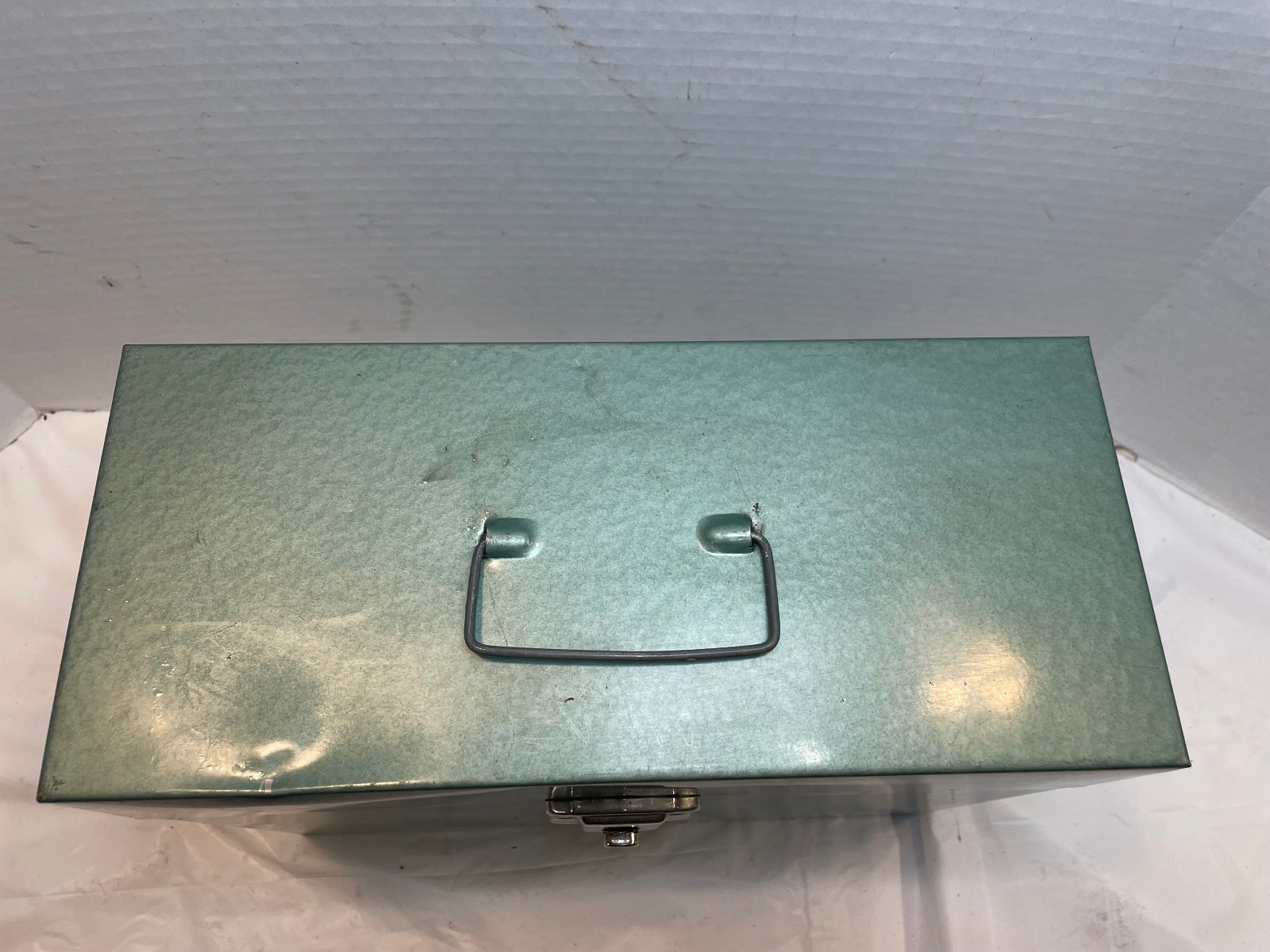 Vintage Excelsior Personal Metal Steel Storage Case Cabinet Box Green – No Key
