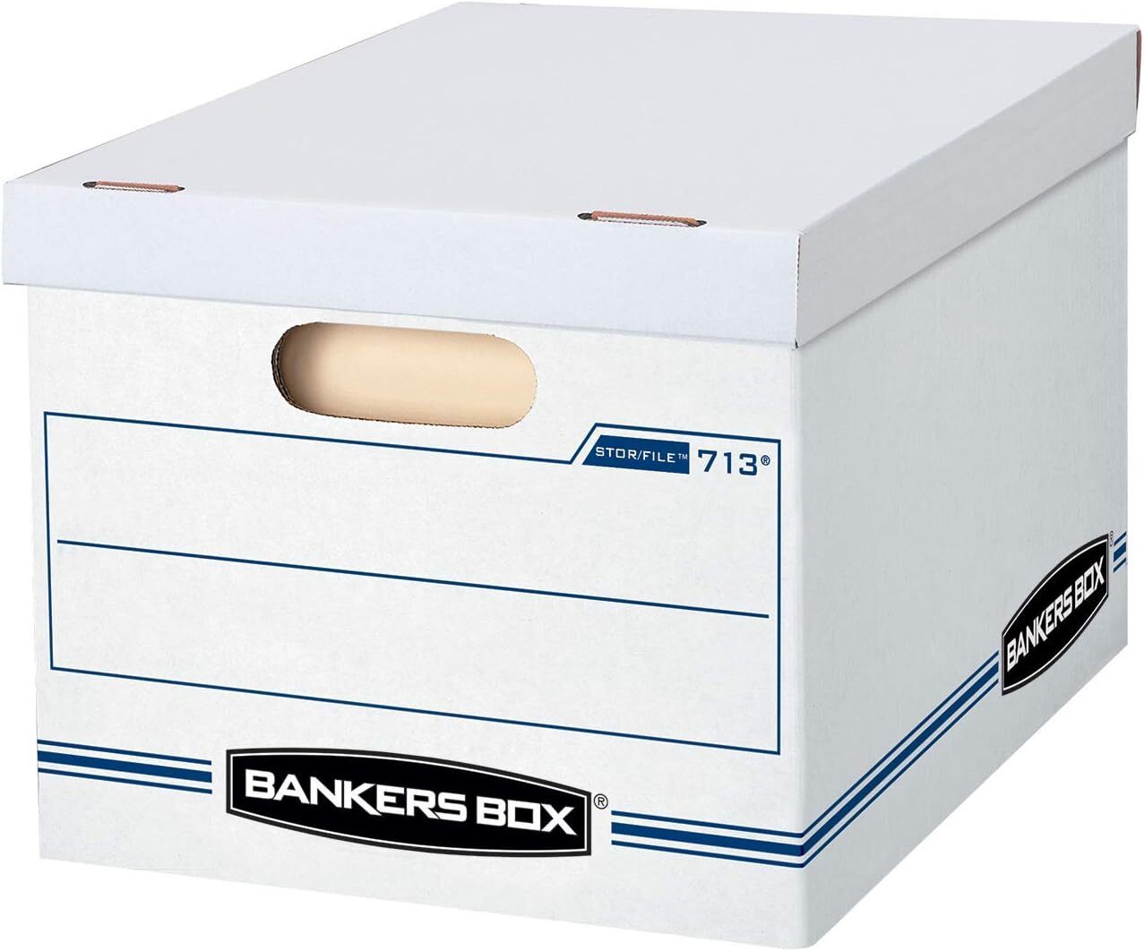 White 30 Pack Standard Assembly Basic Duty File Storage Boxes Reuse Office Boxes