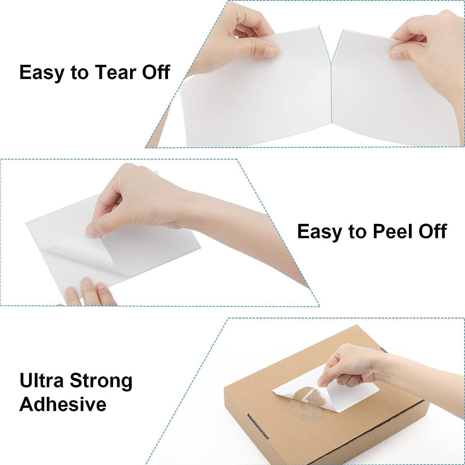 2 Roll 4″x6″ Direct Thermal Address Shipping Labels For Rollo & Zebra 450/Roll