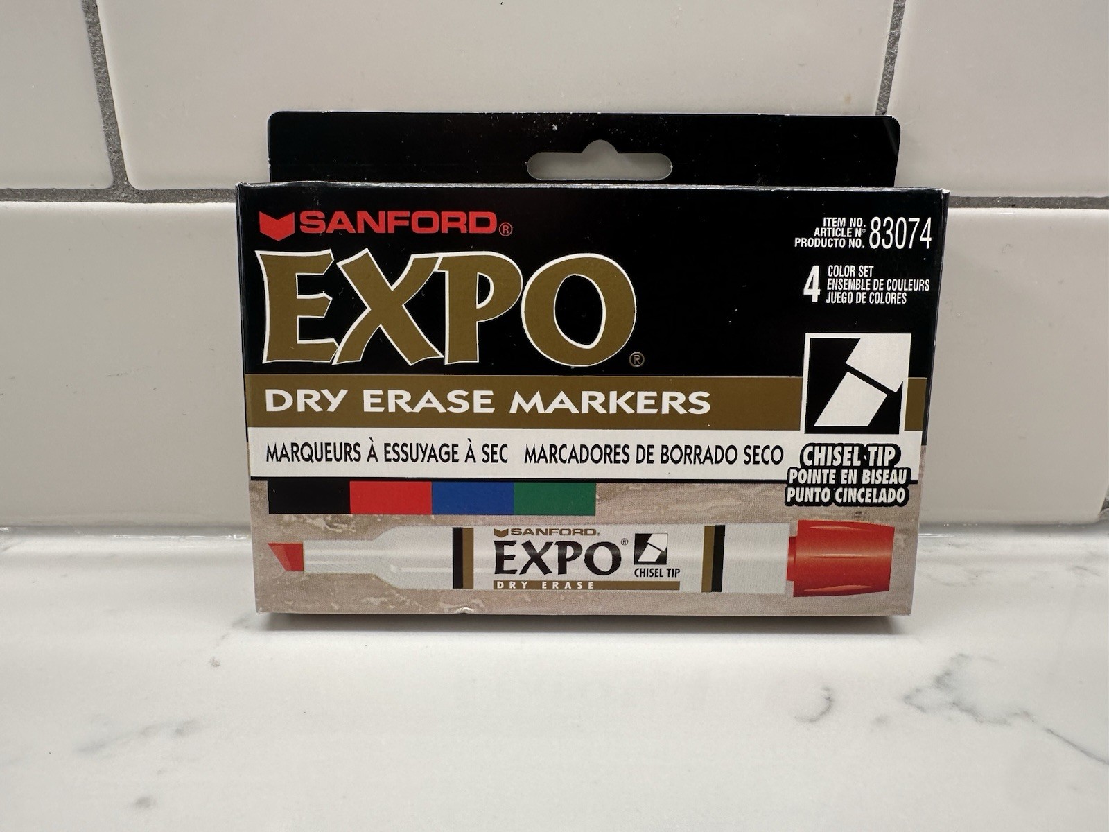 Sanford Expo Broad Tip Dry-Erase Whiteboard Markers 4 Color Set 83074 (1995)