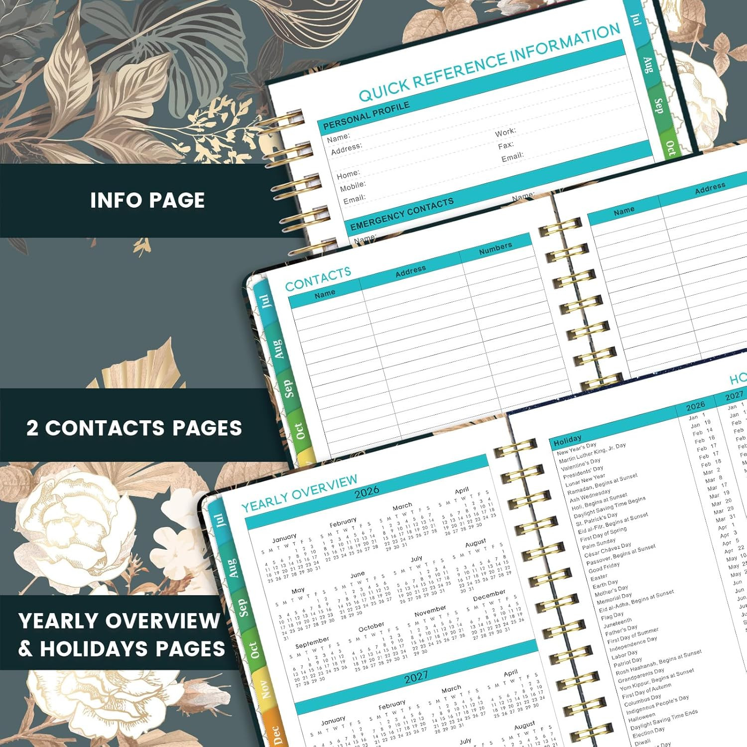 2026-2027 Planner – 6.4″ X 8.5″, 2026-2027 Weekly & Monthly Planner, JUL. 2026 –