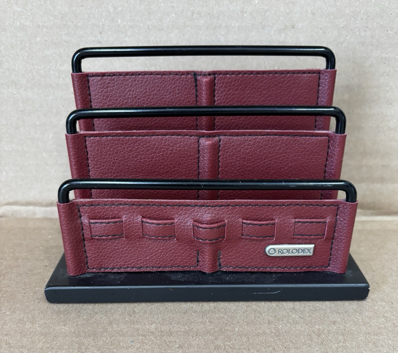 Rolodex Desk Letter Organizer