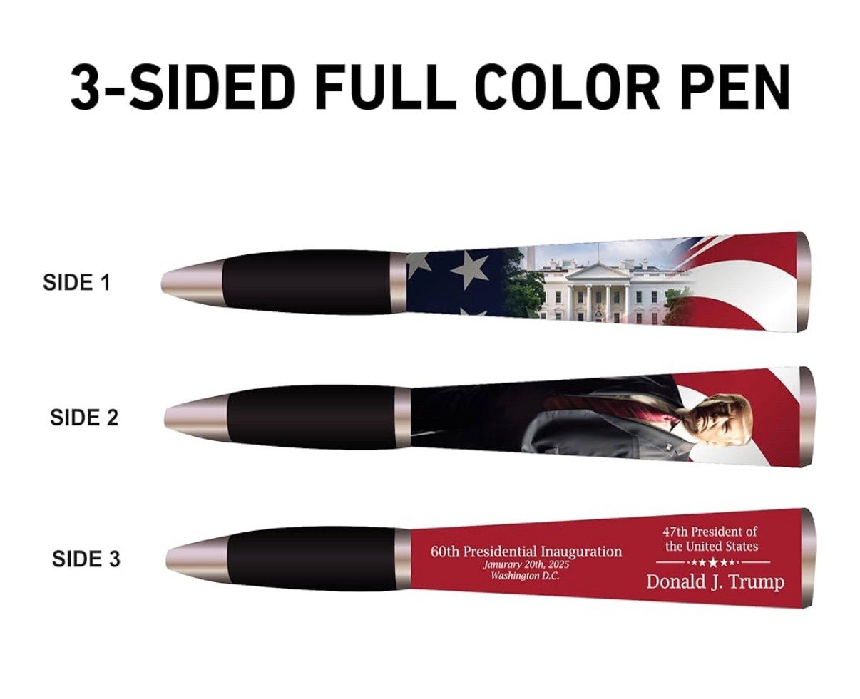 Trump Make America Great Again Presidential Collectible Ball Point Pens. 5 Ct