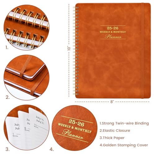 2025 Planner – Planner 2025 JAN 2025 – DEC 2025 8″ x 10″ 2025 Weekly Monthly
