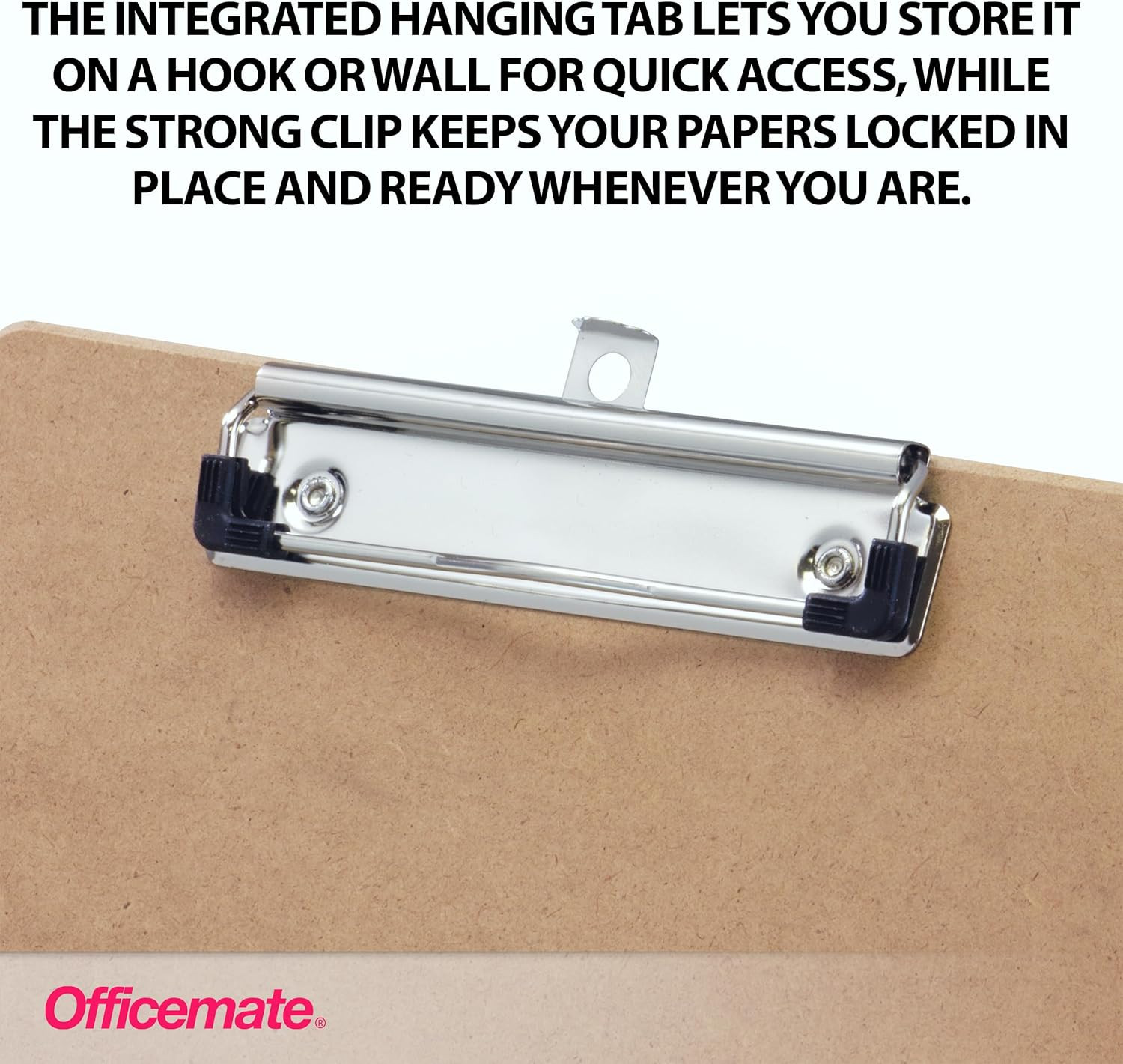 Officemate Recycled Wood Clipboards, Low Profile Clip, 24 Pack Clipboards, Lette