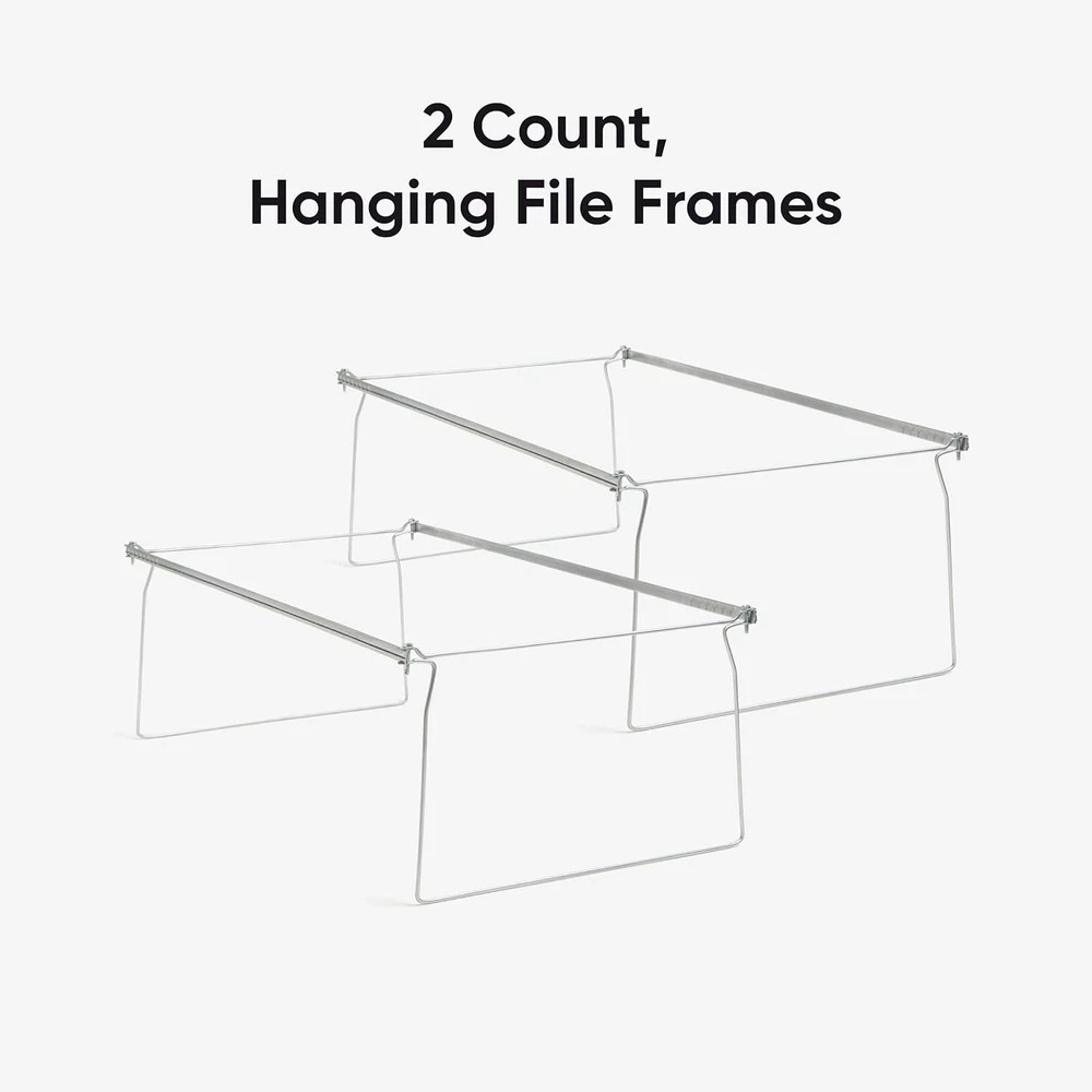 2 Pack Smead Steel Hanging File Folder Frames Legal Size Adjustable 23–27″