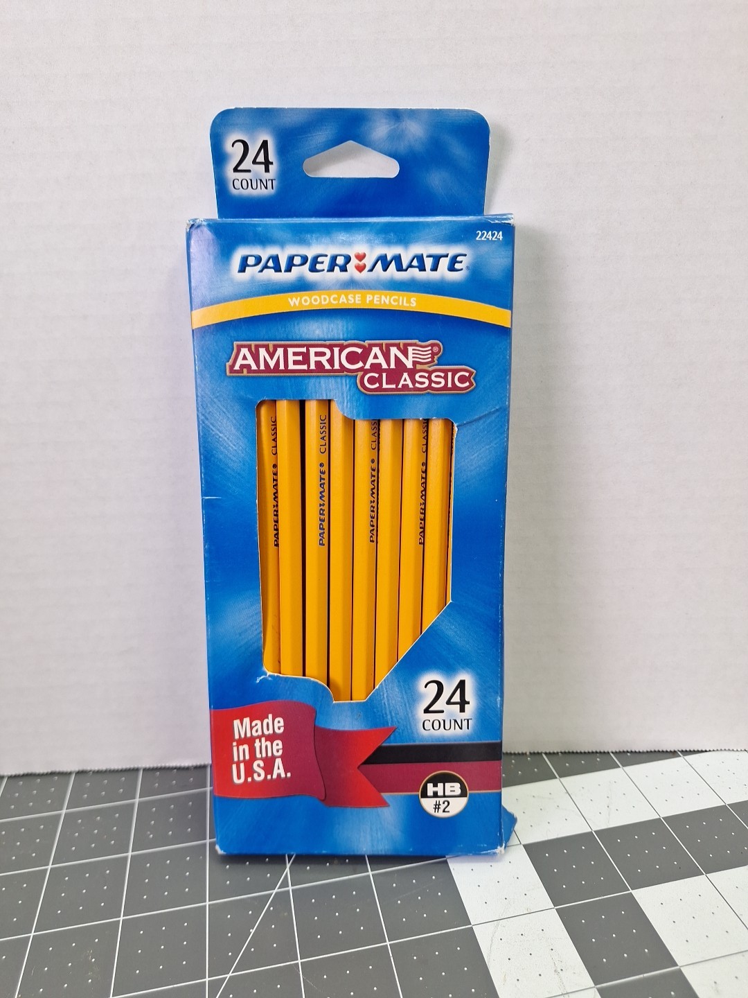 Paper Mate American Classic Wood Pencils 24 Count HB #2 Made In USA 2004 Vintage