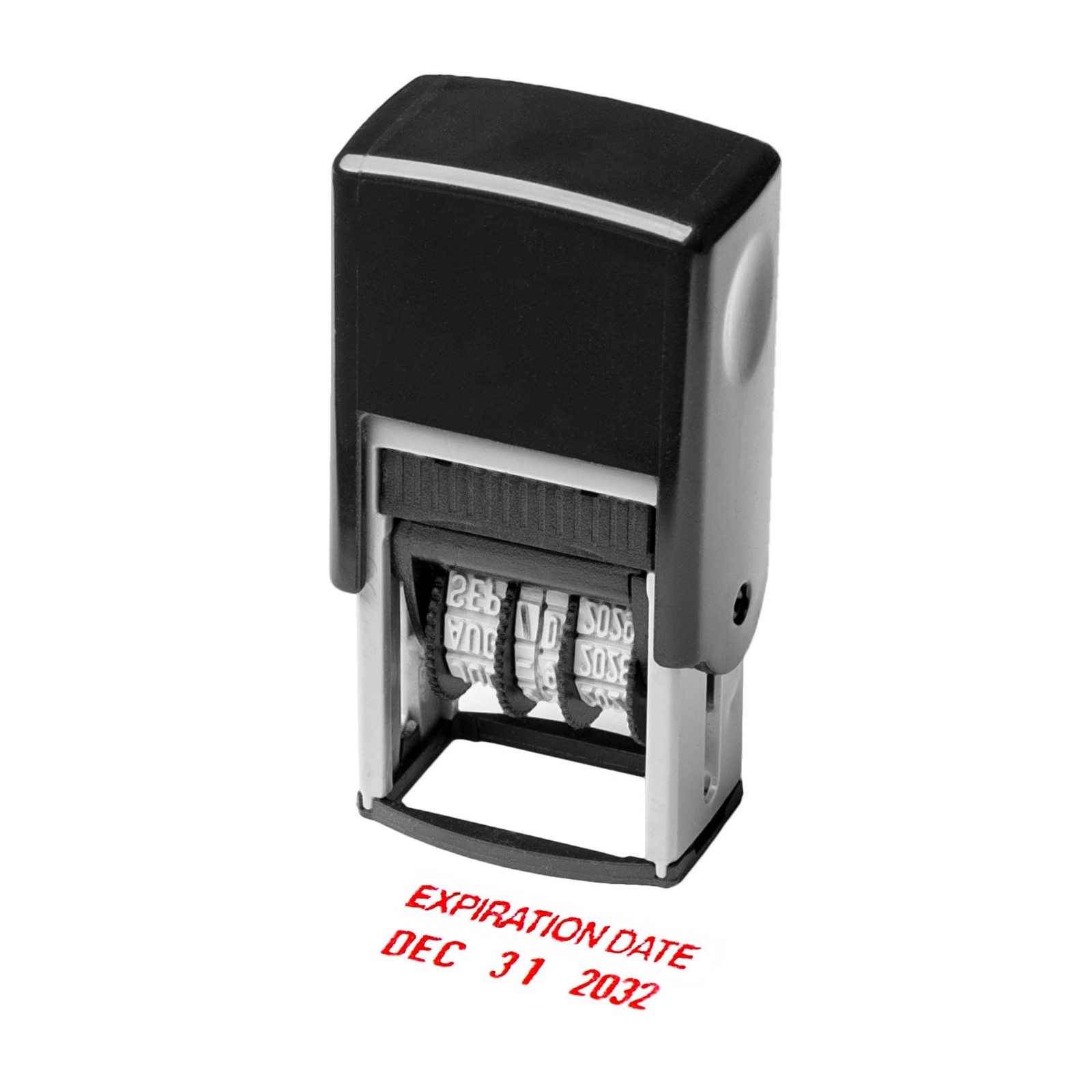 Self Inking Rubber Stamp, Phrase with Date Stamp, Refillable Office Supply Bu…