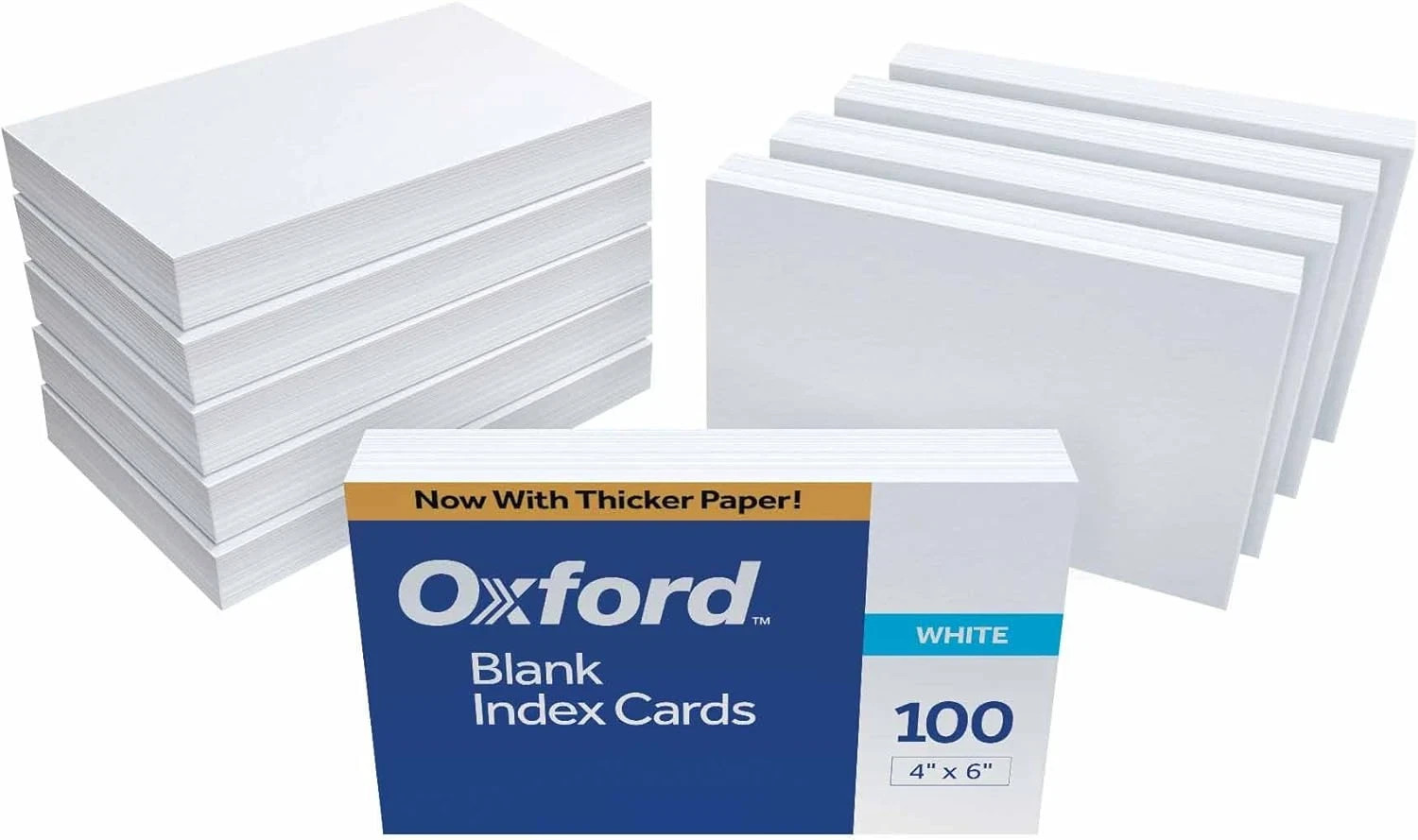 Blank Index Cards, 4 X 6 Inches, White, 10 Packs of 100 (40)